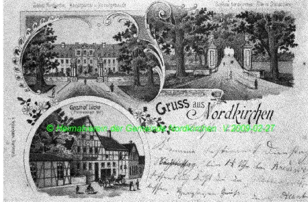 Nordkirchen 2 Alte Postkarte um 1900 1