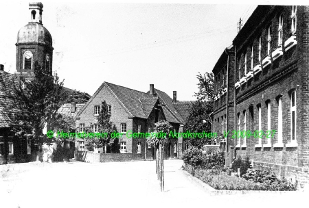 Nordkirchen Bergstrae um 1950 Ecke Ldinghauser Strae
