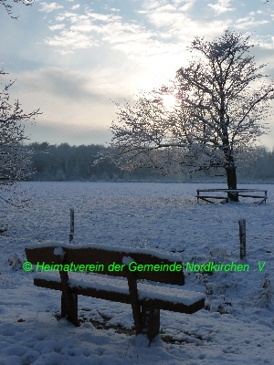 Serie B 10-10 Schloss Nordkirchen - Winterlandschaft an der Rennwiese